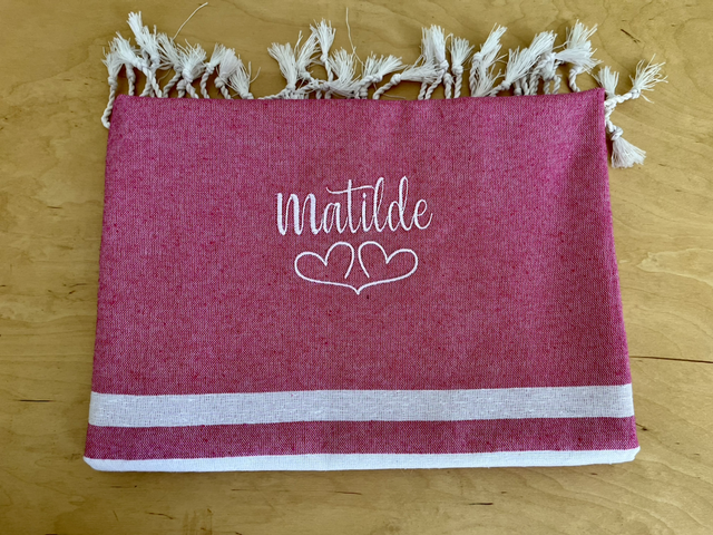 Telo mare fouta con nome