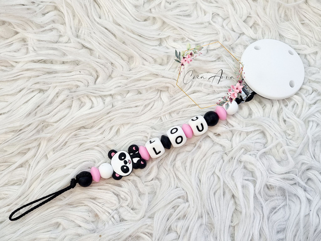 Attache-tétine panda