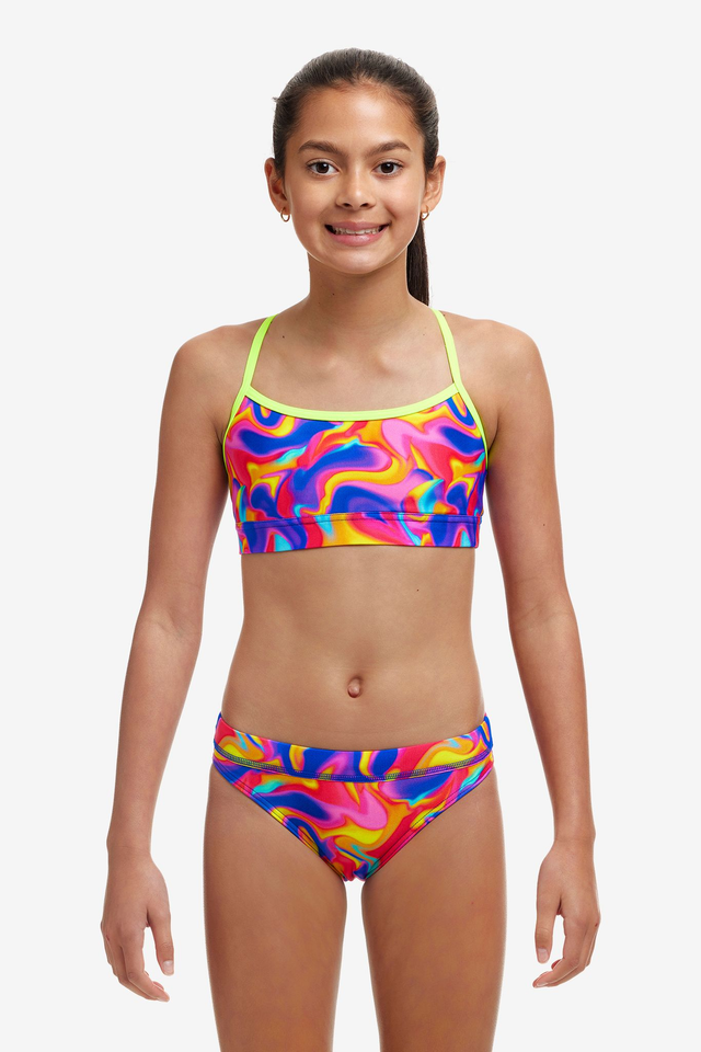 GIRL'S FUNKITA SUMMER SWIRL CROP TOP