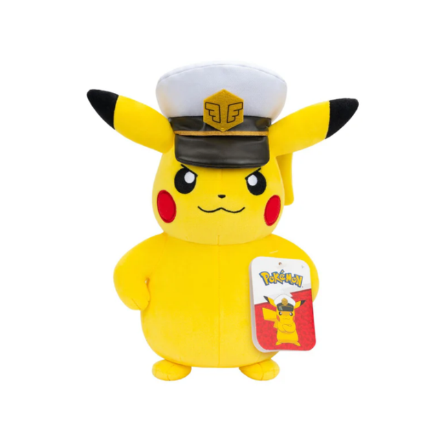 Pokémon: Captain Pikachu pehmolelu (20cm)
