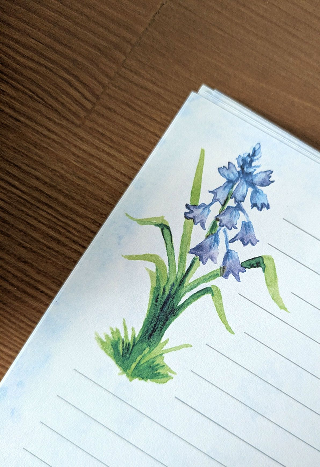 Papier à lettres et enveloppes Licorne Arc-en-Ciel