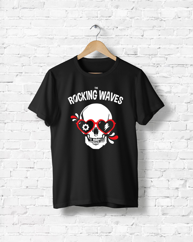 T-Shirt "Rocking Waves Skully" unisex