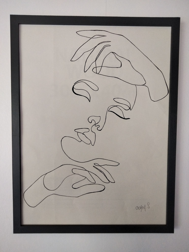 Visage mains format A3 