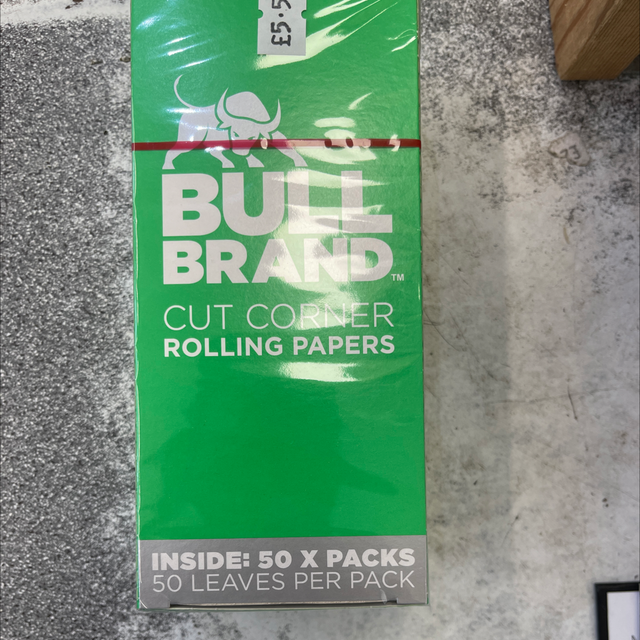 Bull brand 50 pk rolling paper