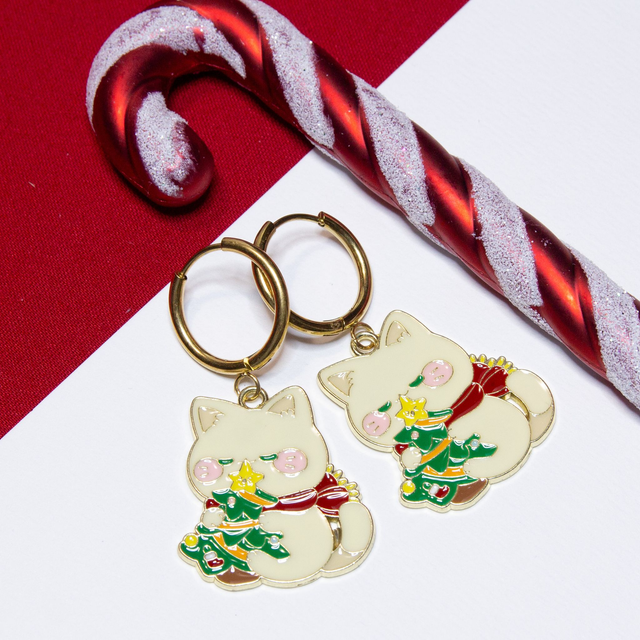 Božični muc s smrekico