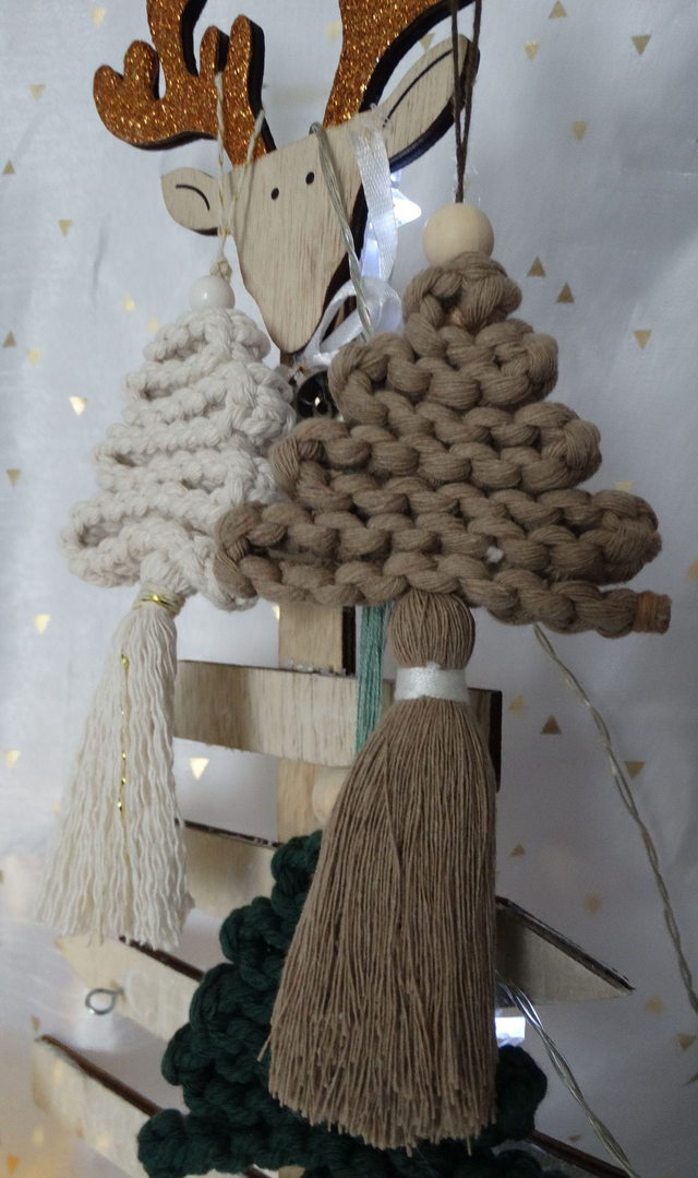 SAPINS DE NOËL en macramé