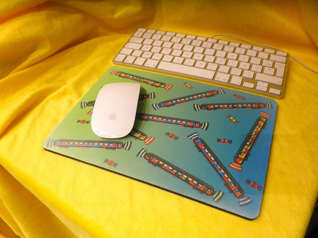 tapis de souris Bonbon-train