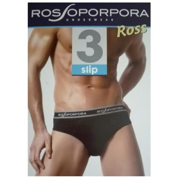 3 Slip Uomo Rossoporpora con elastico esterno art. ROSS