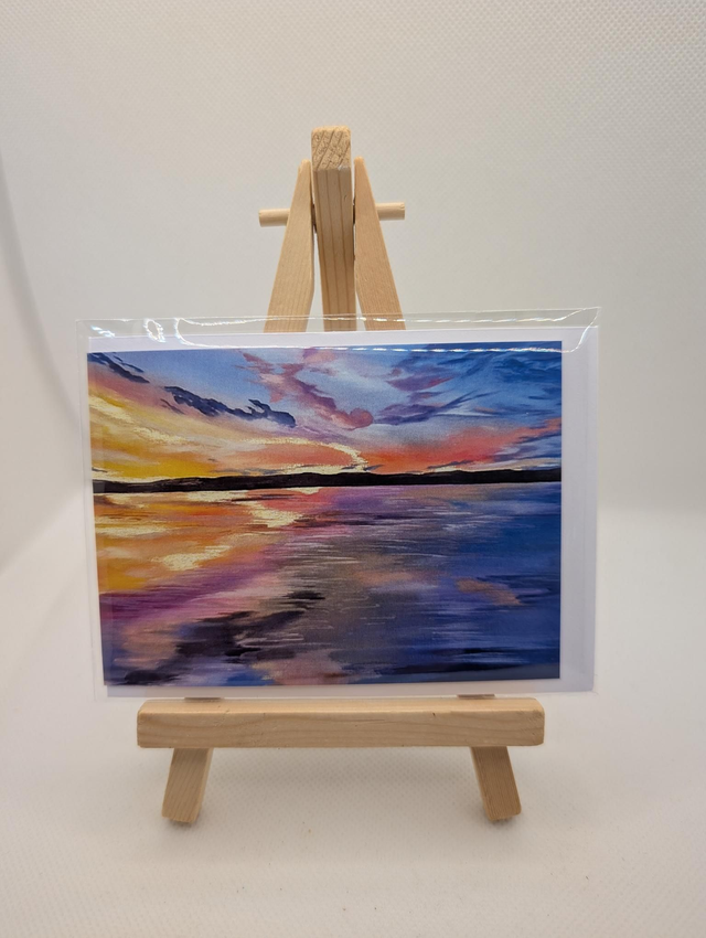 Newburgh Sunset note card &amp; envelope 