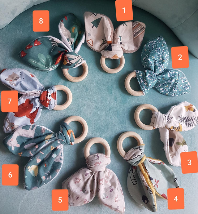 Anneau de dentition garçon - modèles au choix