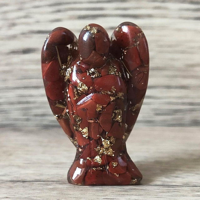  Ange orgonite  jaspe rouge