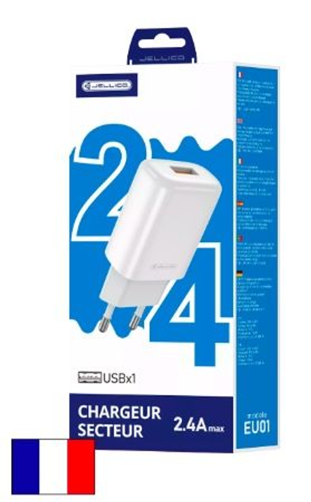Adaptateur secteur USB (2.4 A) JELLICO EU01 AR0018041