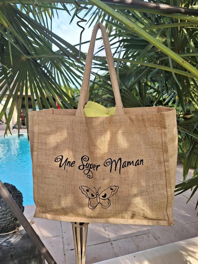 Grand sac cabas doré