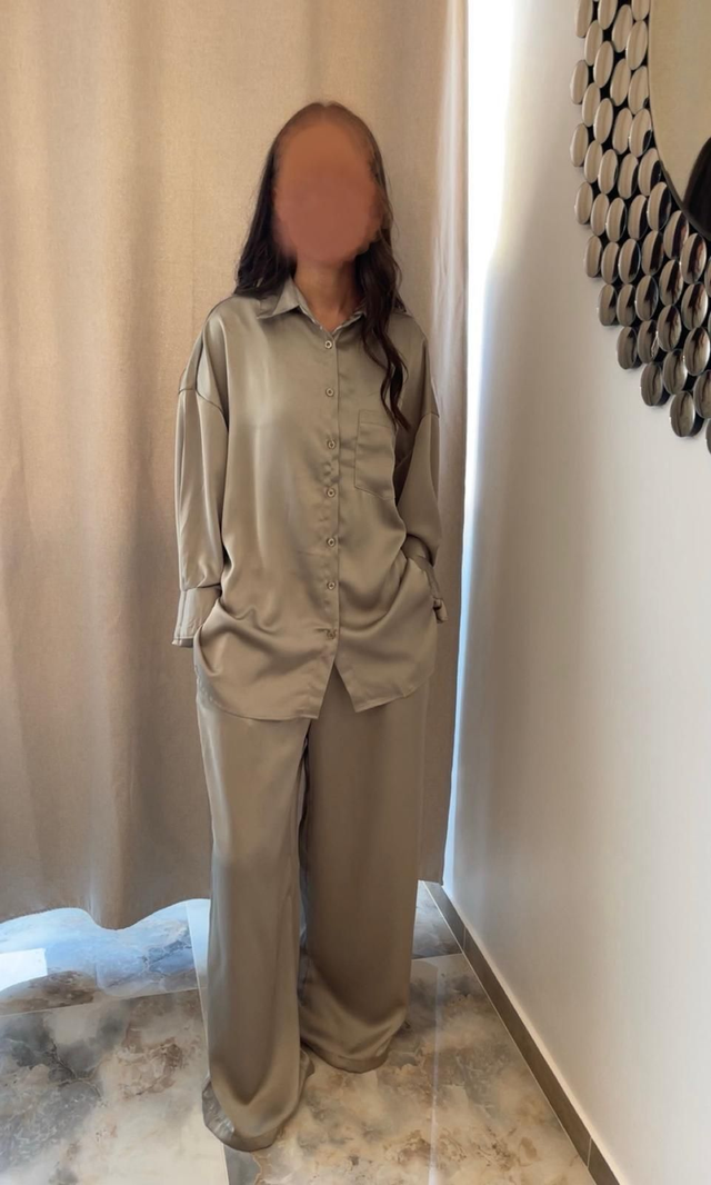 Ensemble Satiné Vert