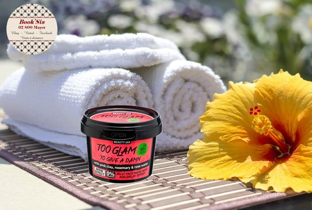 Beauty Jar " Masque visage anti-âge gélatine Argile rose, romarin &amp; eau de rose "