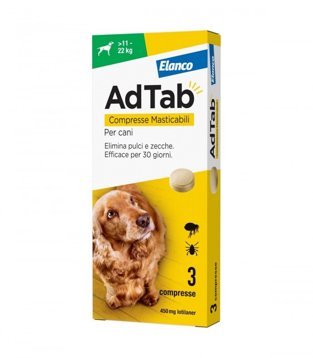 ADTAB COMPRESSE MASTICABILI CANI 11-22 KG