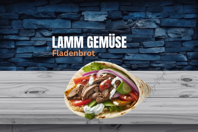 Lamm Gemüse (Fladenbrot)