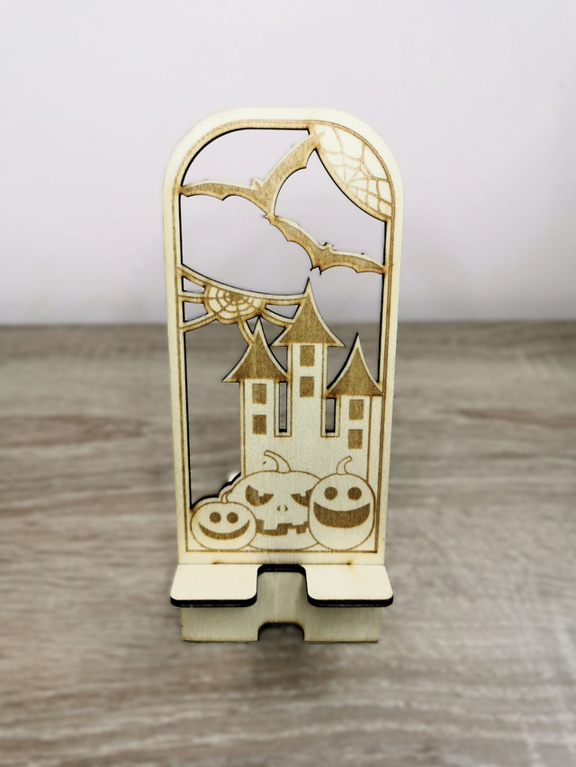 Support de téléphone Halloween Maison hantée