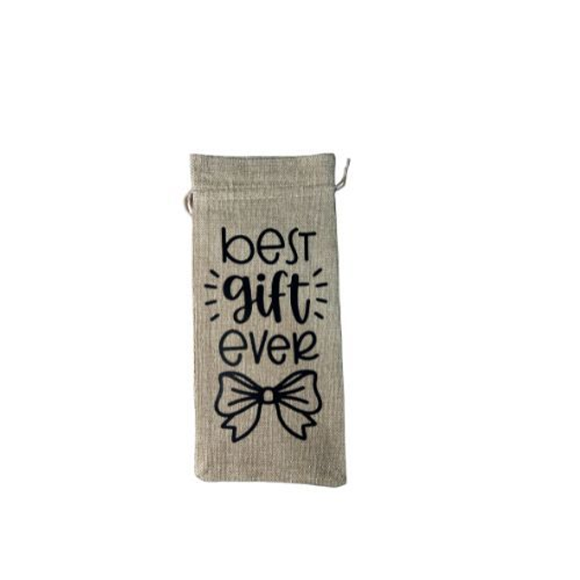 Eco-Friendly Jute Wine Gift Bag – Burlap Bottle Carrier