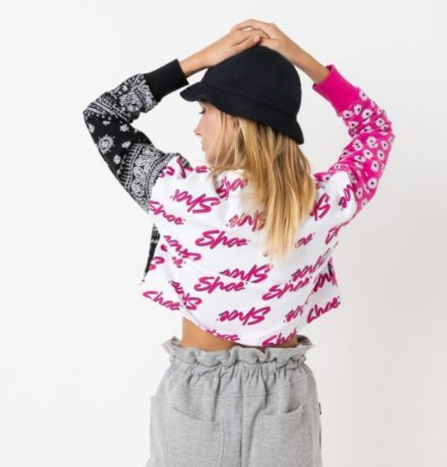 524GIAD - SHOE Felpa girocollo multipezza