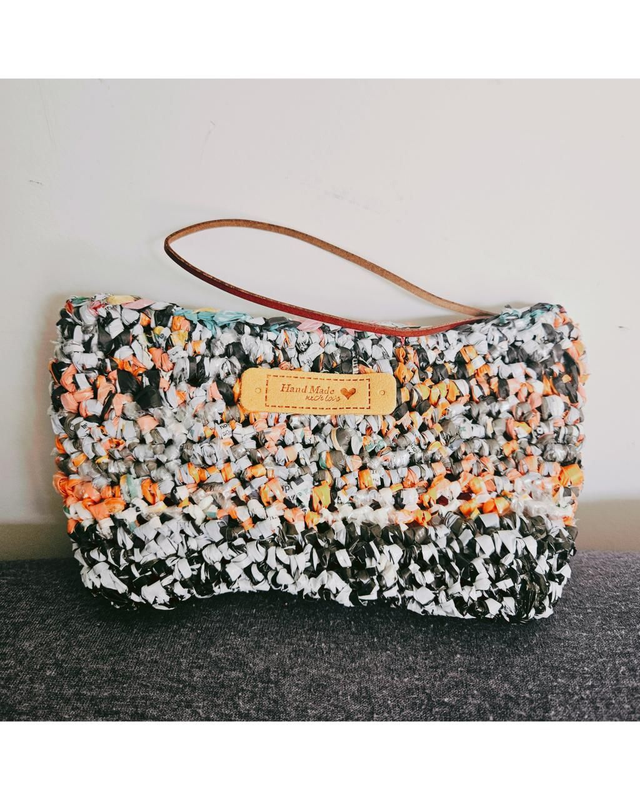 ECO Handmade Crochet Unique Pattern Small Bag