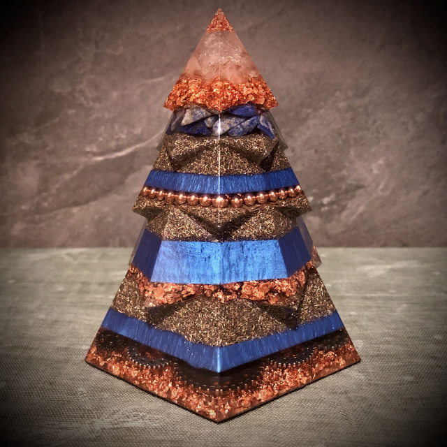 Crystal Energy Tree Duo with Clear Quartz & Lapis Lazuli