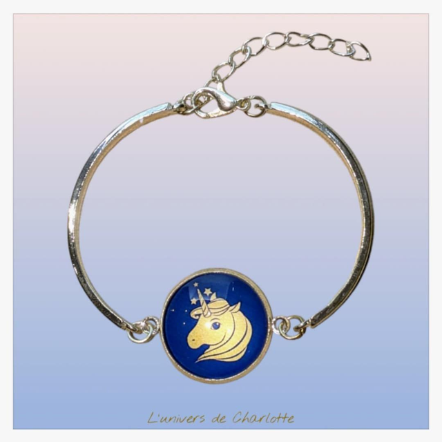Bracelet "Licorne" acier LI-001