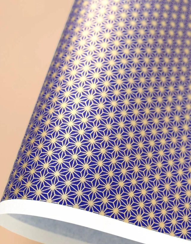 Boucles d'oreilles - puces - papier washi - tige martelé - argenté - La&Titia