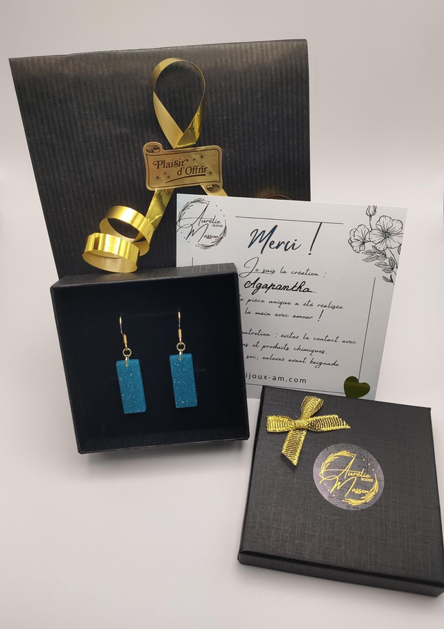 Boucles d'oreilles "Agapantha"