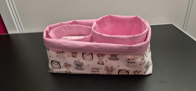 ​👶 Ensemble de 3 panières gigognes et de 12 lingettes🎀