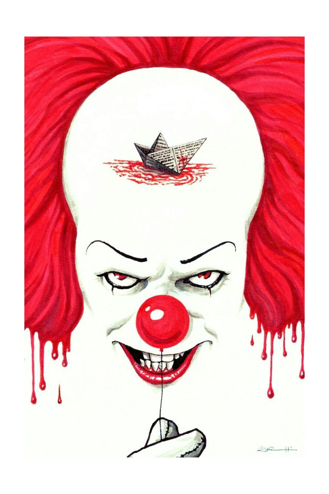 IT Pennywise Horror Movies Art Print