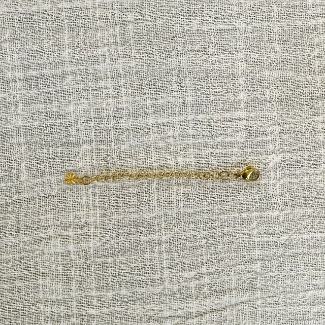 Verleng kettinkje 5,5 cm  goud 