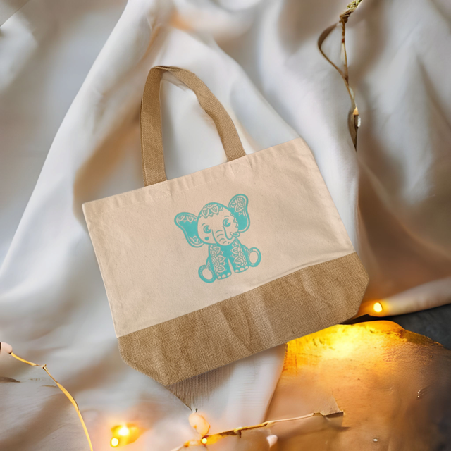 Personalised Large Jute Shopper 