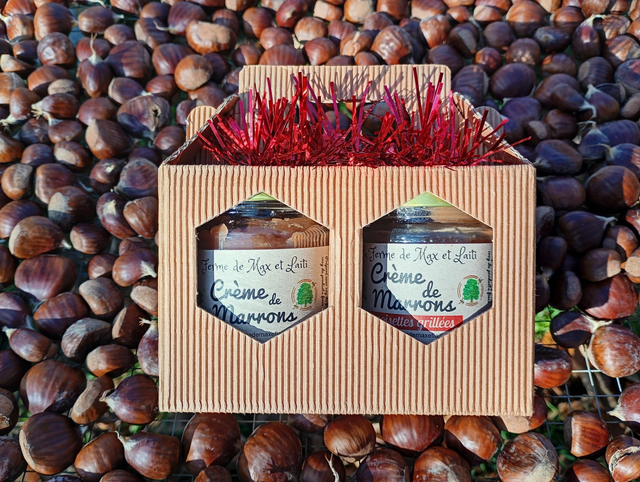 Coffret de Noël 2 crèmes de marrons 240g