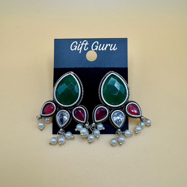 Oxidised ear rings