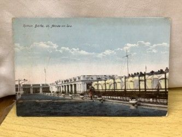 St. Annes-on-Sea, Roman Baths, Lancashire, vintage unbranded postcard. Our Ref No. R480 £2.25