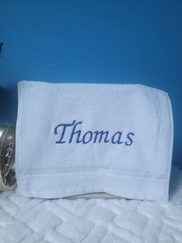 Serviette brodée Thomas 
