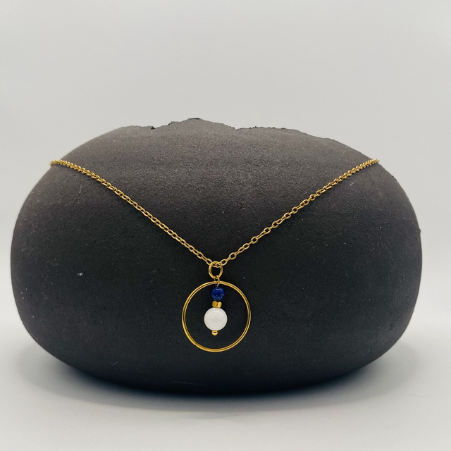 Collier Adèle - lapis lazuli