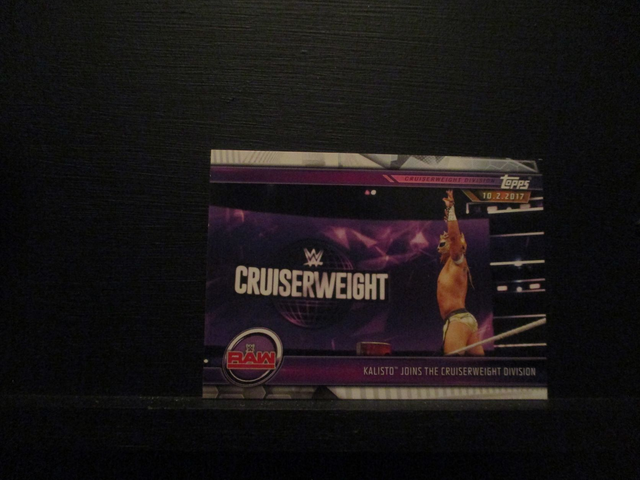 Kalisto Joins The Cruiserweight Division - Champions Original Trading Card #41