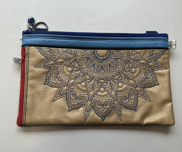 Bag - Large 2 Zips - Floribunda Mandala