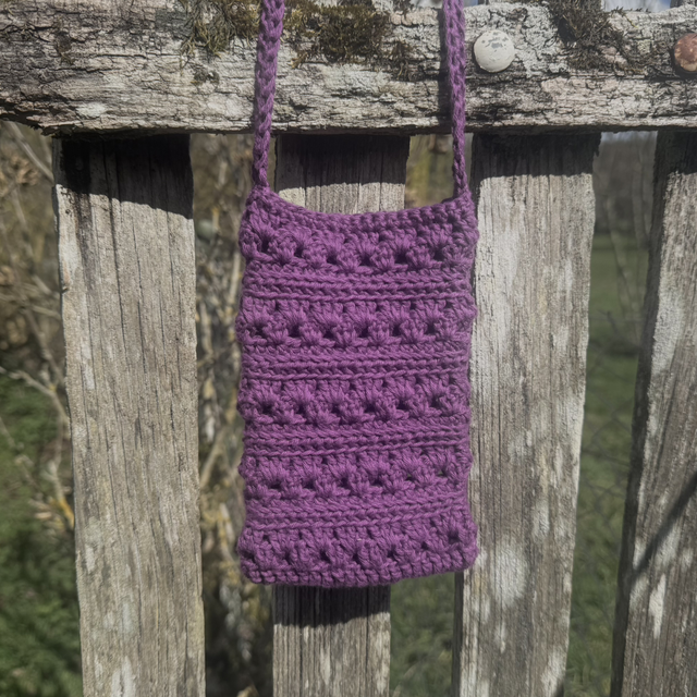 SACOCHE TÉLÉPHONE VIOLETTE