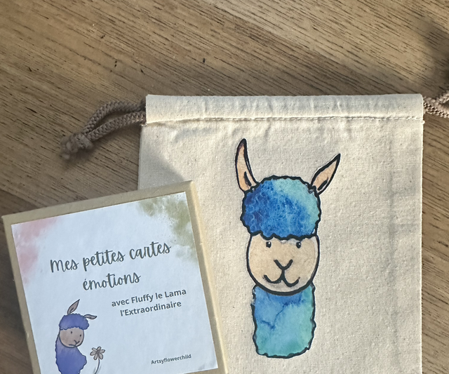 Cartes émotions Fluffy le Lama (spécial TSA)