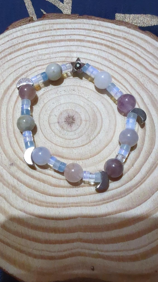 Fillette : Quartz Rose, Morganite et Fluorite 