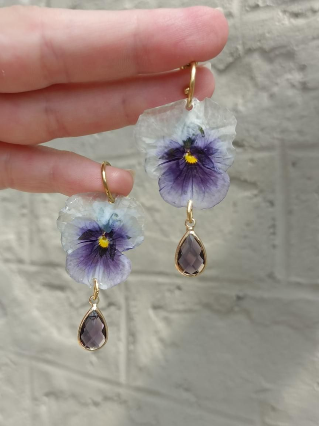 Commande personnalisée - Pensées bleues