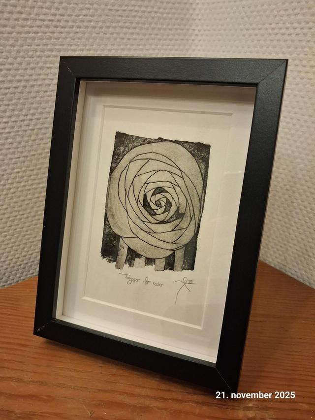 Estampe originale - Togspor for roser ✨️🌹