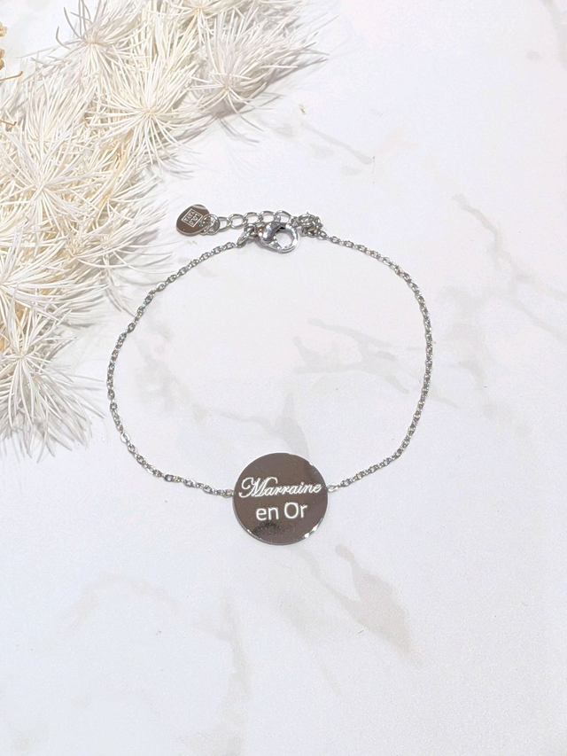 Bracelet Marraine en or
