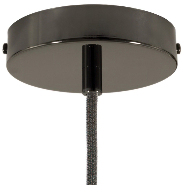 Zylindrischer Metall Schwarz perle Lampenbaldachin