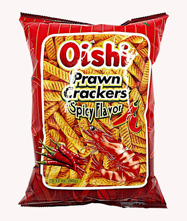 Oishi Prawn Crackers Spicy 90g
