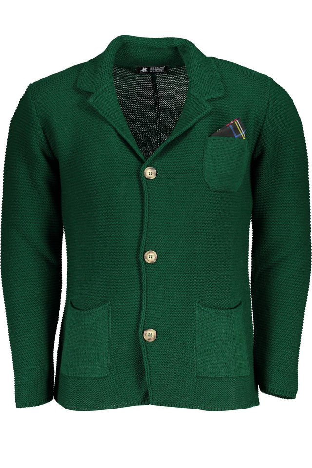 U.S. GRAND POLO CARDIGAN UOMO VERDE