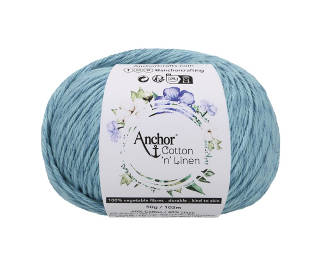 Anchor: Crochet Yarn: 4 Ply: Cotton ‘n’ Linen